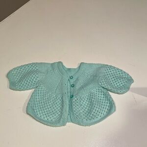 Aqua Knit Baby Cardigan
